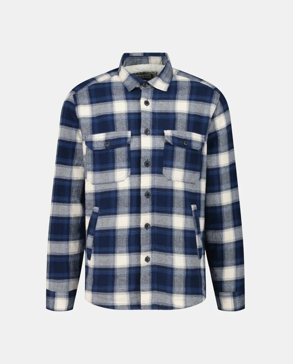

Мужская рубашка с воротником в клетку Easy Wear, темно-синий