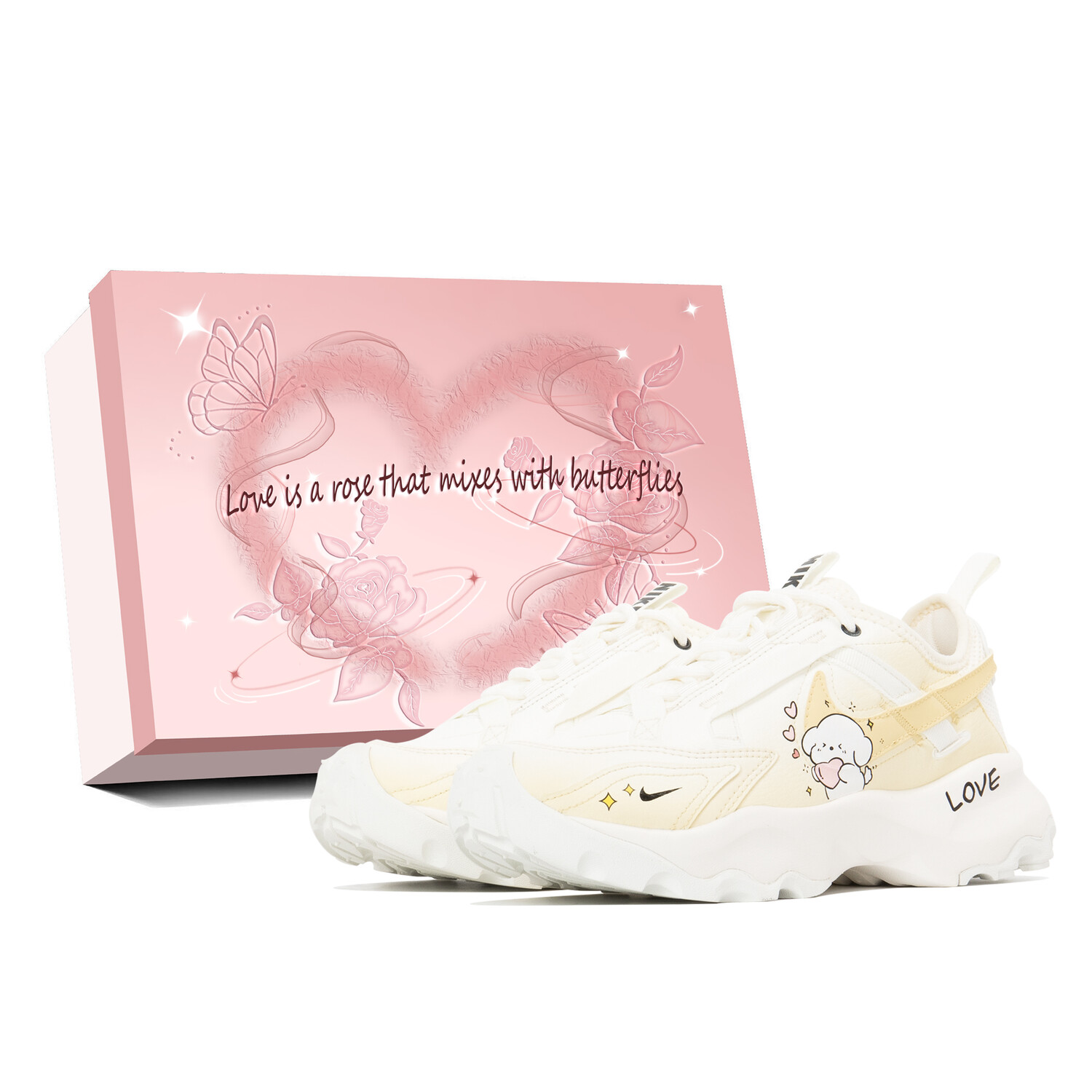 

Кроссовки Nike TC 7900 Lifestyle Shoes Women's Low-top Yellow/White, цвет Off White