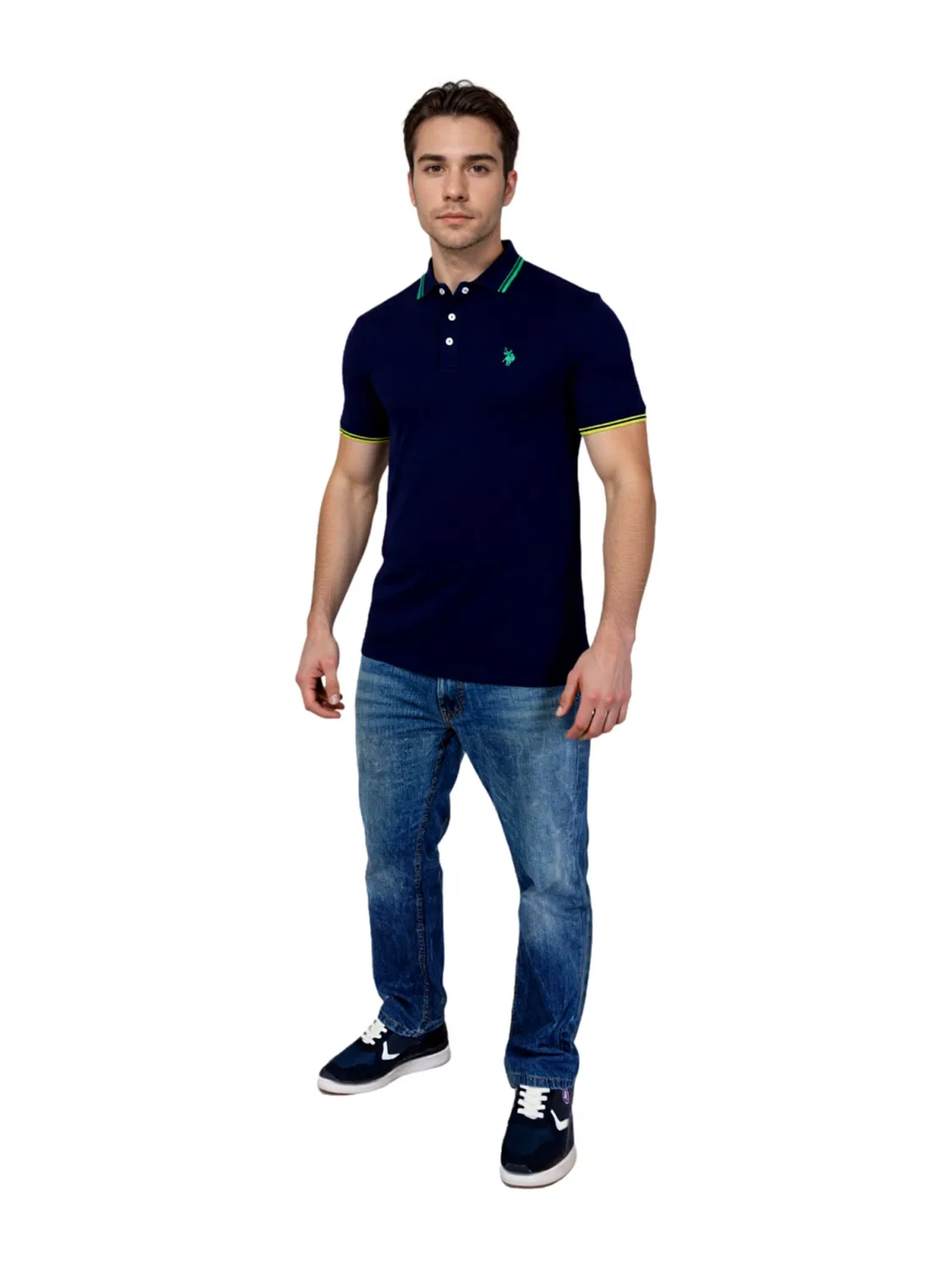 Футболка U.S. POLO ASSN., темно-синяя — фото 4