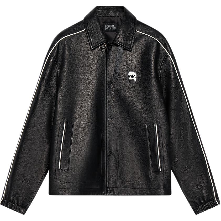 

Кожаная куртка KARL LAGERFELD FW25 для мужчин KARL LAGERFELD / Karl Lagerfeld Jeans, черный