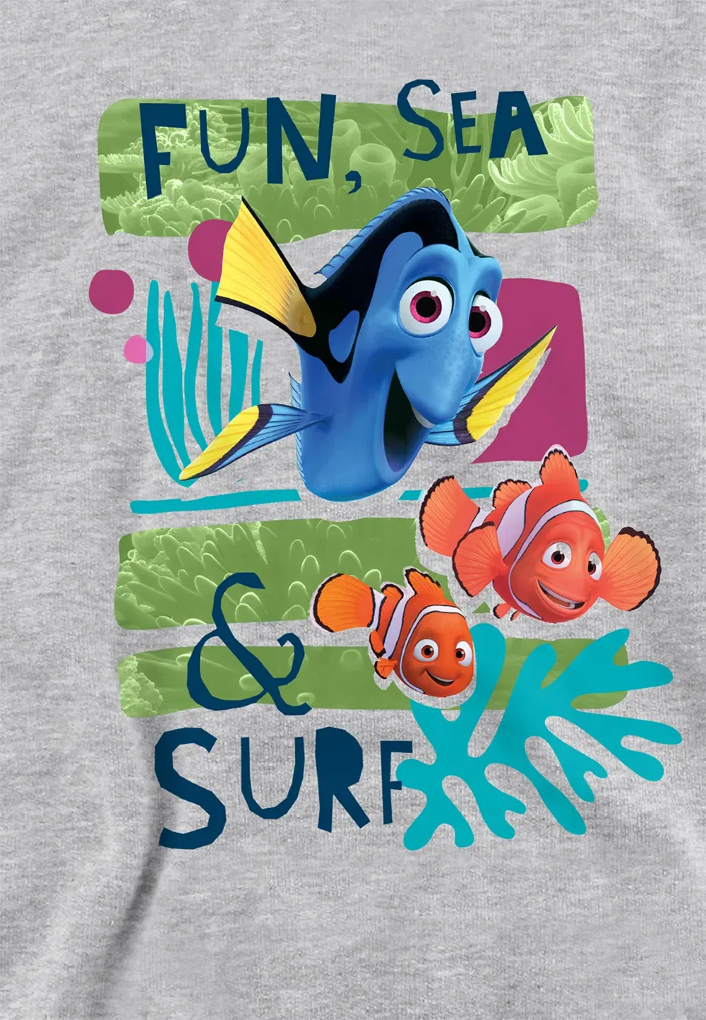 Детский худи Disney Finding Nemo, серый — фото 2