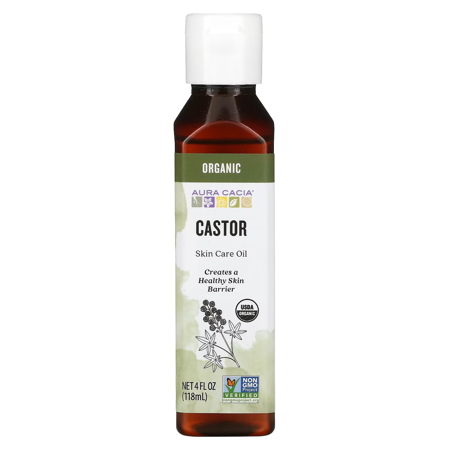 

Касторовое масло для ухода за кожей Aura Cacia, 118 мл