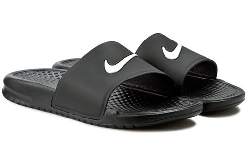 Тапочки benassi shower slide (w) black white slippers 'black white' Nike, черный — фото 3