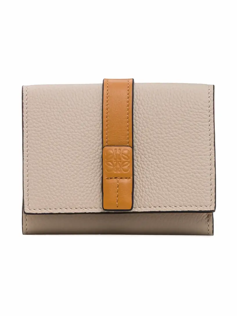

Кожаное портмоне Anagram Loewe, бежевый