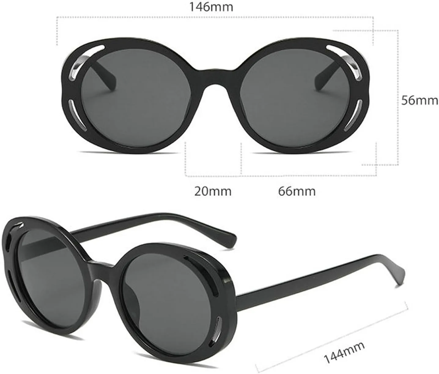 

Классические круглые солнцезащитные очки COTIA для женщин и мужчин, винтажные, разноцветные, овальные, модные, для активного отдыха, с полой конструкцией, W35, Tea