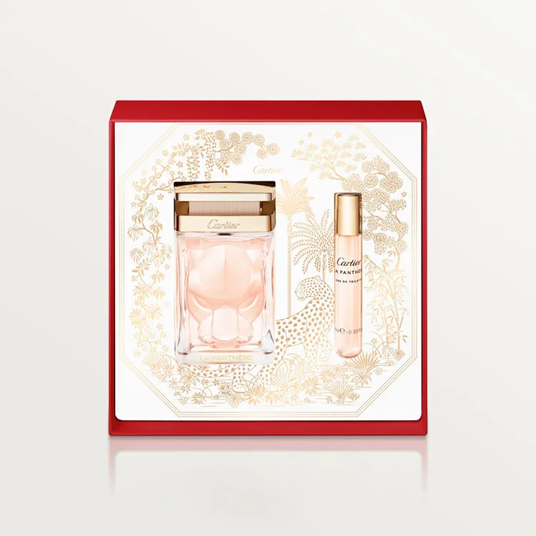 Cartier Набор женской одежды Cheetah туалетная вода Gardenia Musk цветочный аромат 100 мл+10 мл, Two-Piece Set: Cheetah Women's Perfume 100ml+Cheetah Women's Perfume 10ml — фото 3