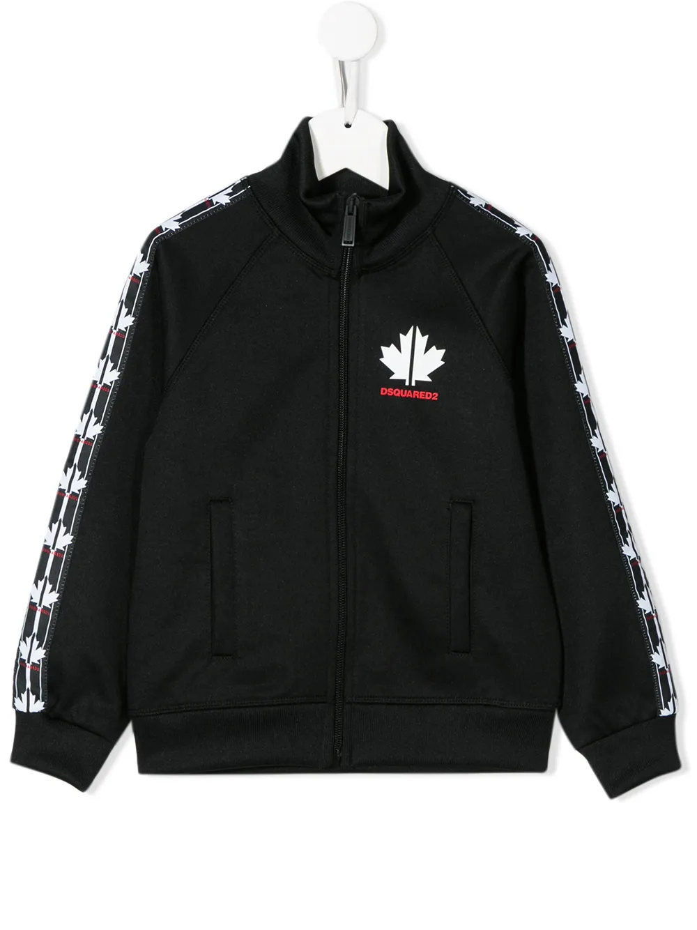 

Толстовка на молнии с логотипом DSQUARED2 KIDS, черный