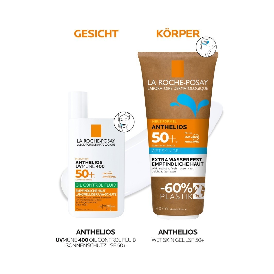 Солнцезащитный крем anthelios uvmune 400 oil control fluid La Roche Posay, объем 50 мл — фото 4