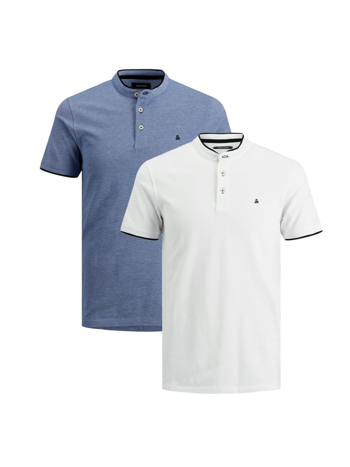 

Футболка поло Jack & Jones, цвет weiß/hellblau