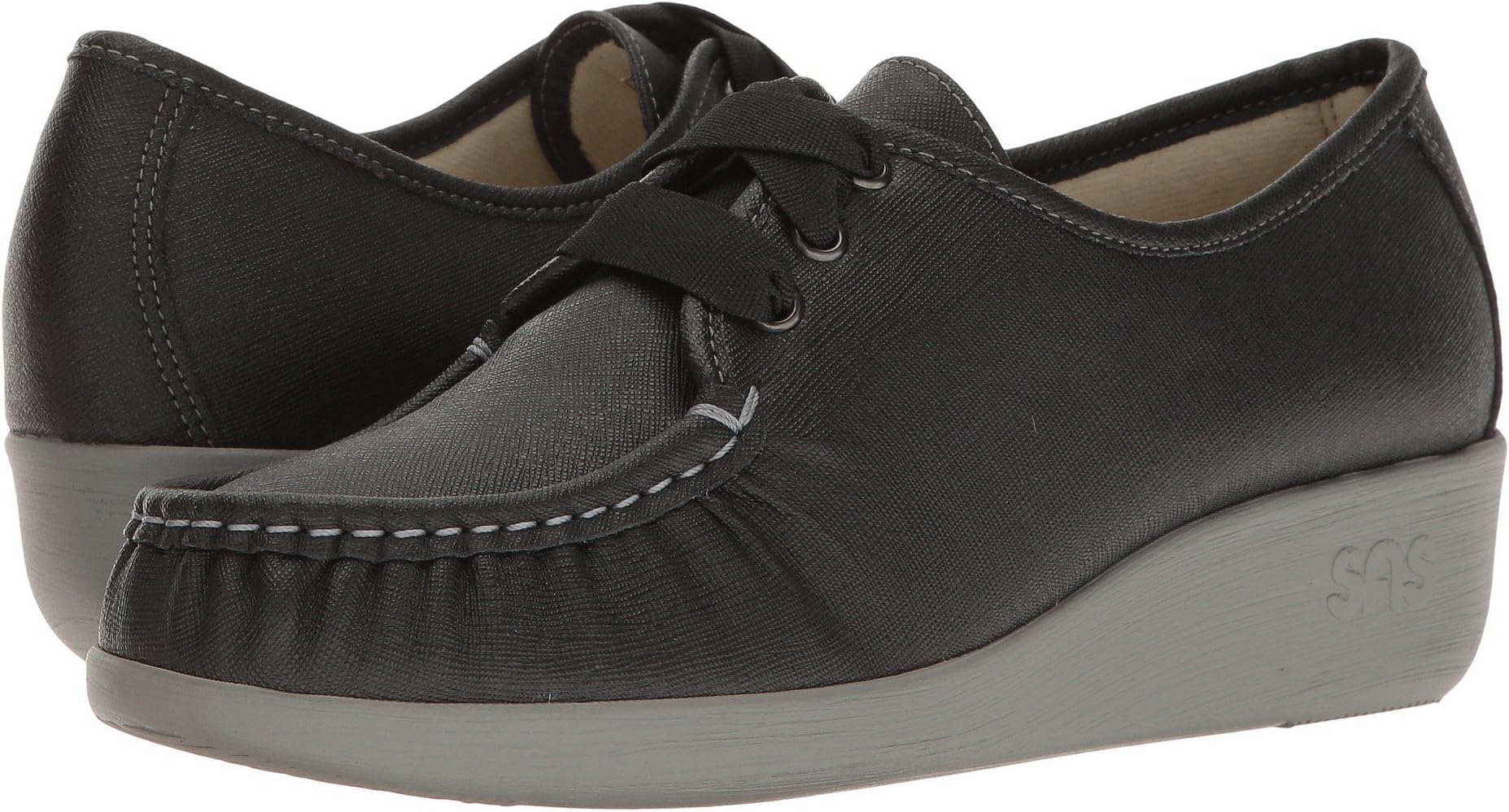 Оксфорды SAS Bounce Lace Up Comfort Moc, цвет Raven