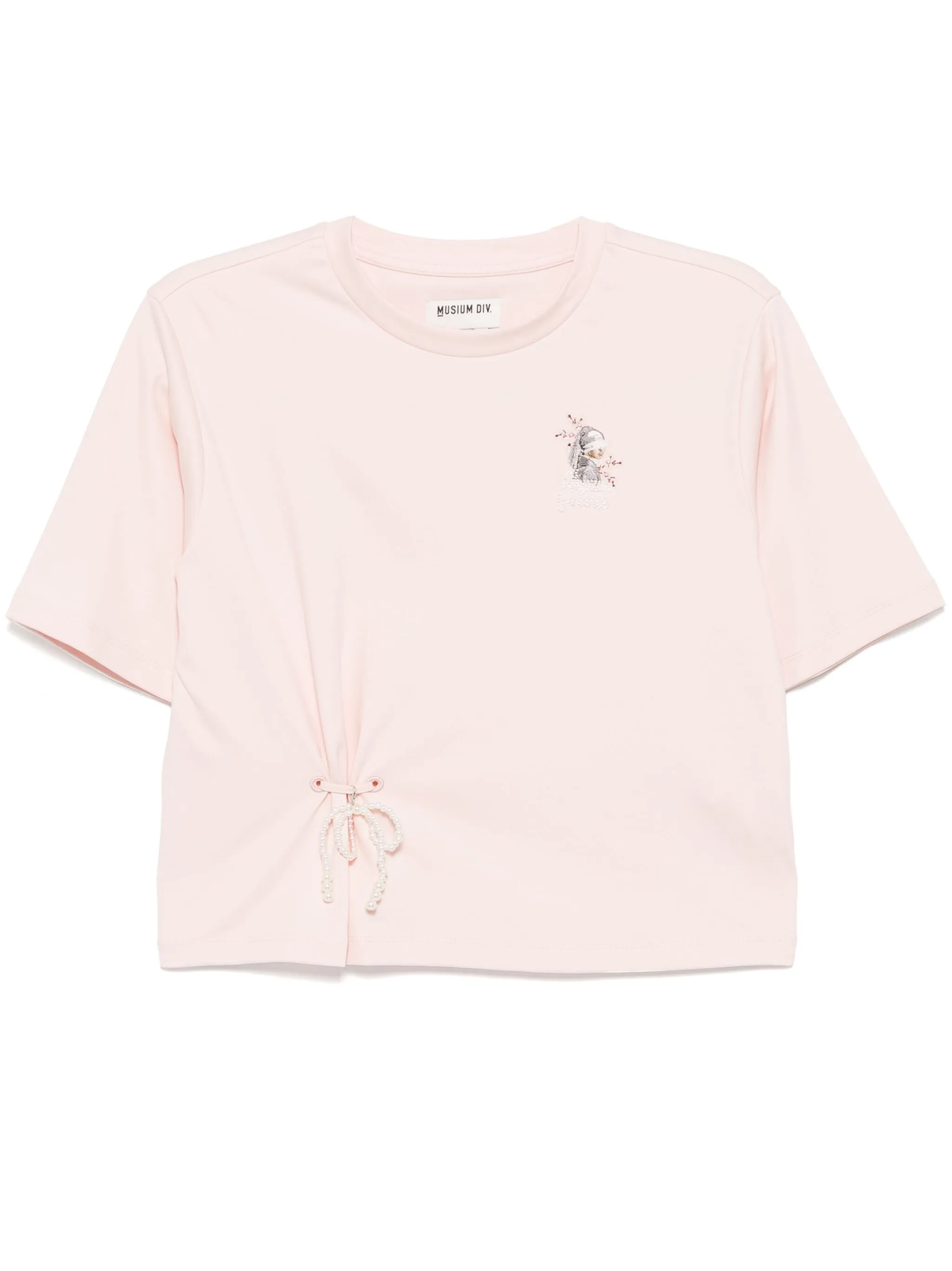 

Футболка с вышитым логотипом Musium Div., розовый