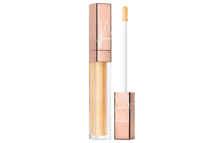 NARS Маленький розовый золотой блеск для губ, мерцающий золотой тюбик, #A-Lister