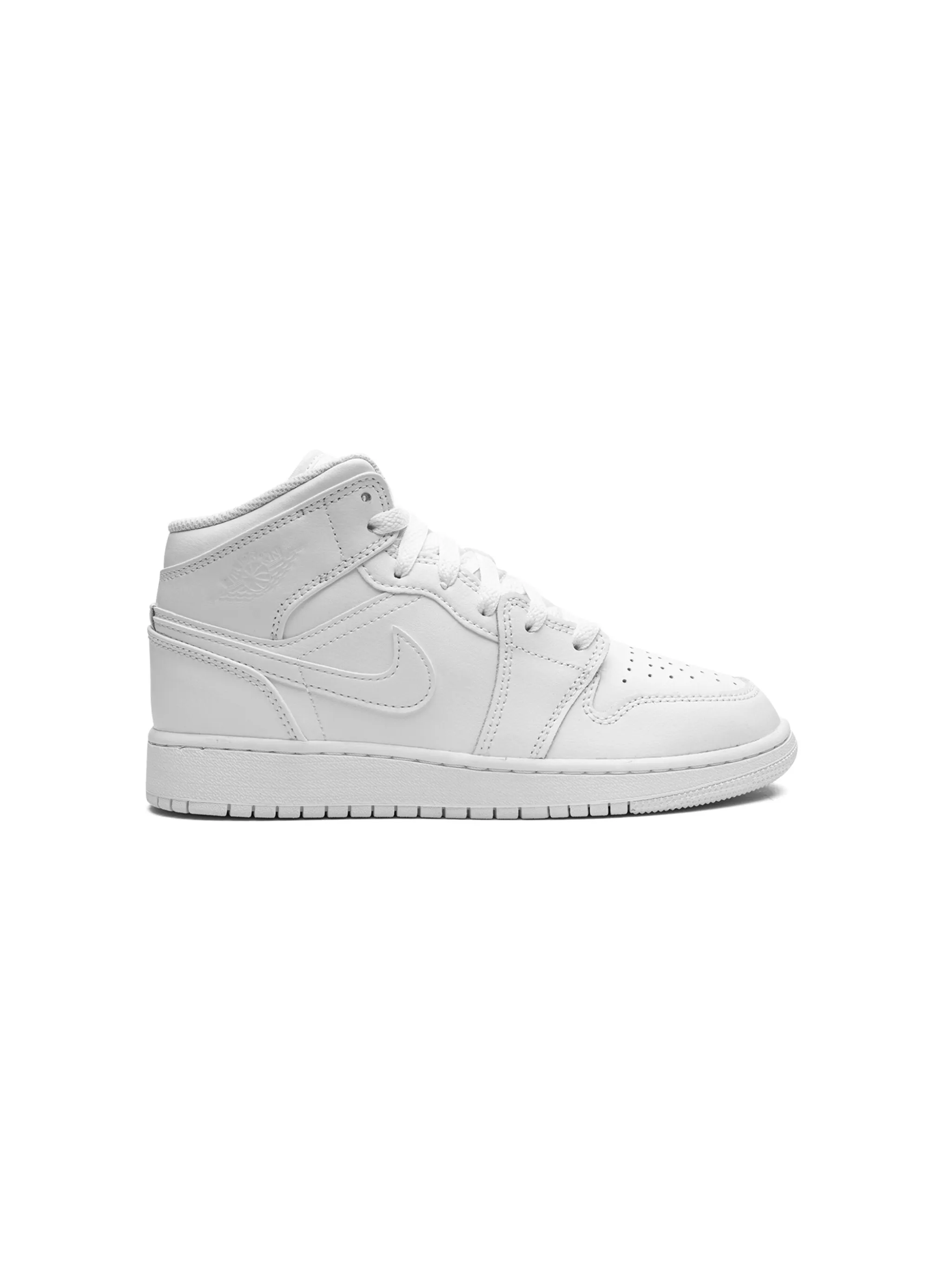 Кроссовки Air Jordan 1 Mid Nike Kids, белый — фото 2