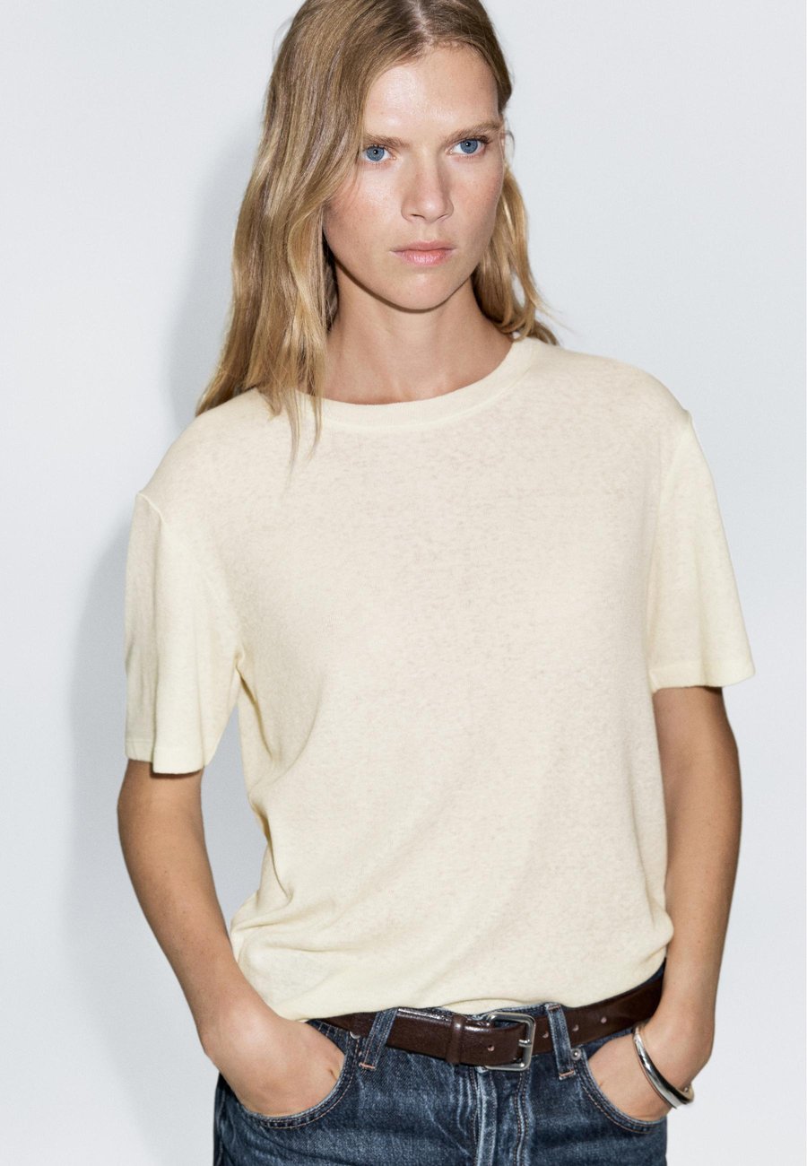 

Футболка Massimo Dutti LOOSE FIT SHORT SLEEVE, Yellow