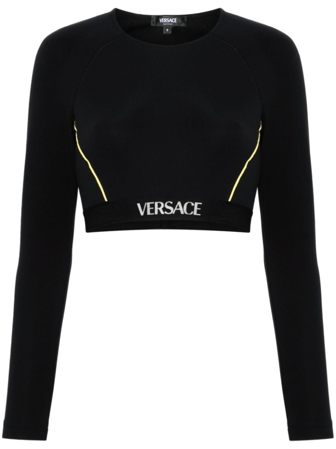 

Versace спортивный топ с логотипом, черный