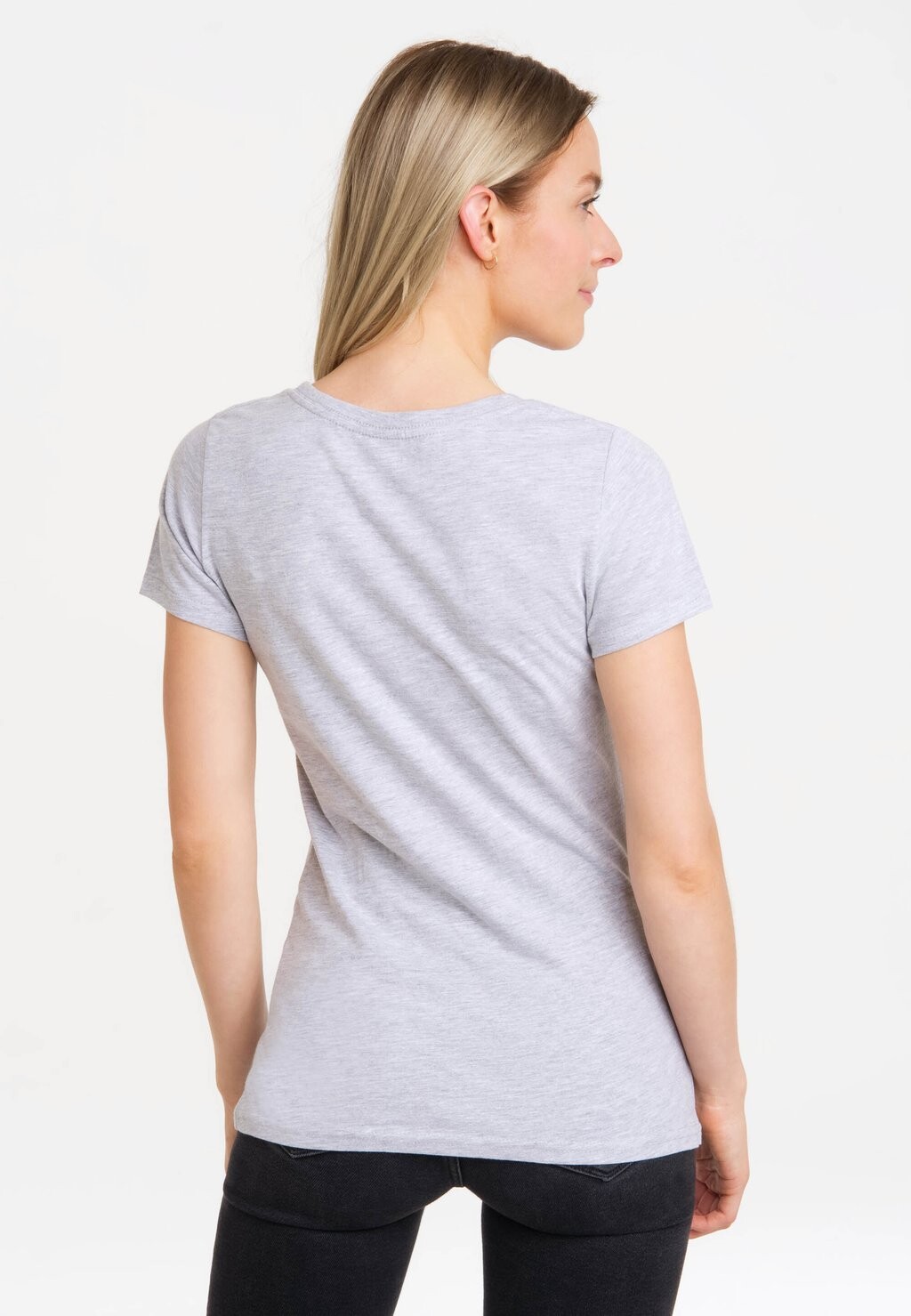 

Футболка с принтом SESAMSTRASSE KRÜMELMONSTER MOTORRAD LOGOSHIRT, цвет Mottled Grey