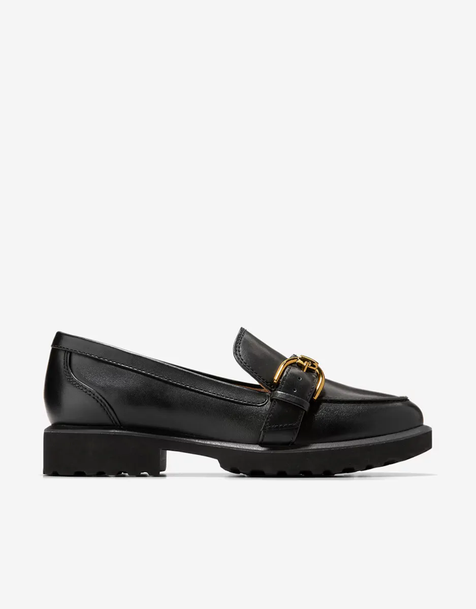 

Женские кожаные лоферы с пряжкой Cole Haan, черный