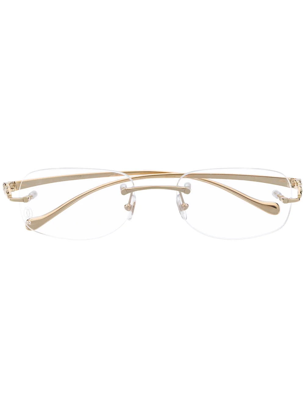 

Очки Panthère в прямоугольной оправе Cartier Eyewear, золотой