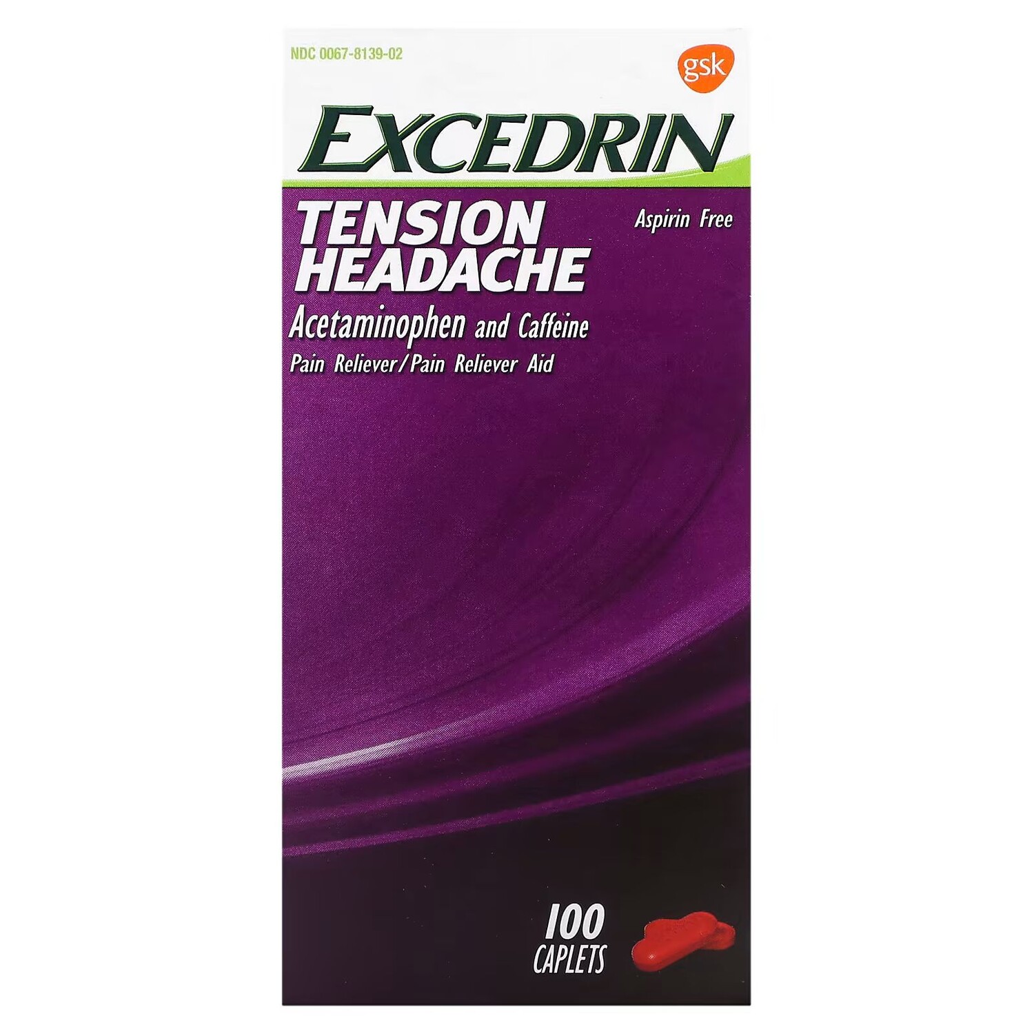 

Головная боль напряжения, 100 капсул Excedrin