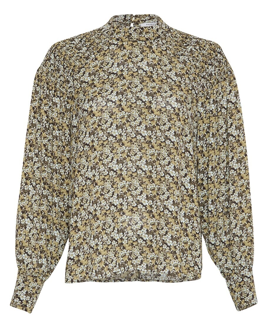 

Рубашка MSCH COPENHAGEN Blouse Jamela Rikkelie, кремовый