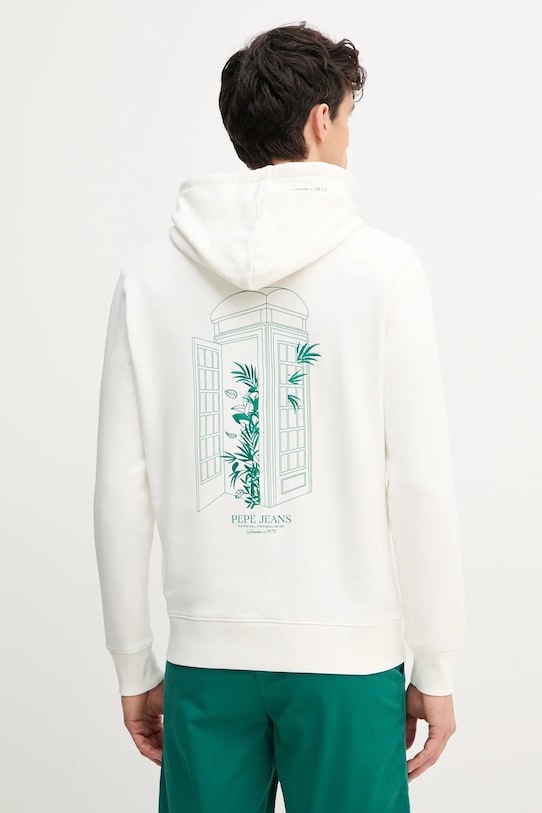 

Хлопковая худи DOMINIC HOODIE Pepe Jeans, белый