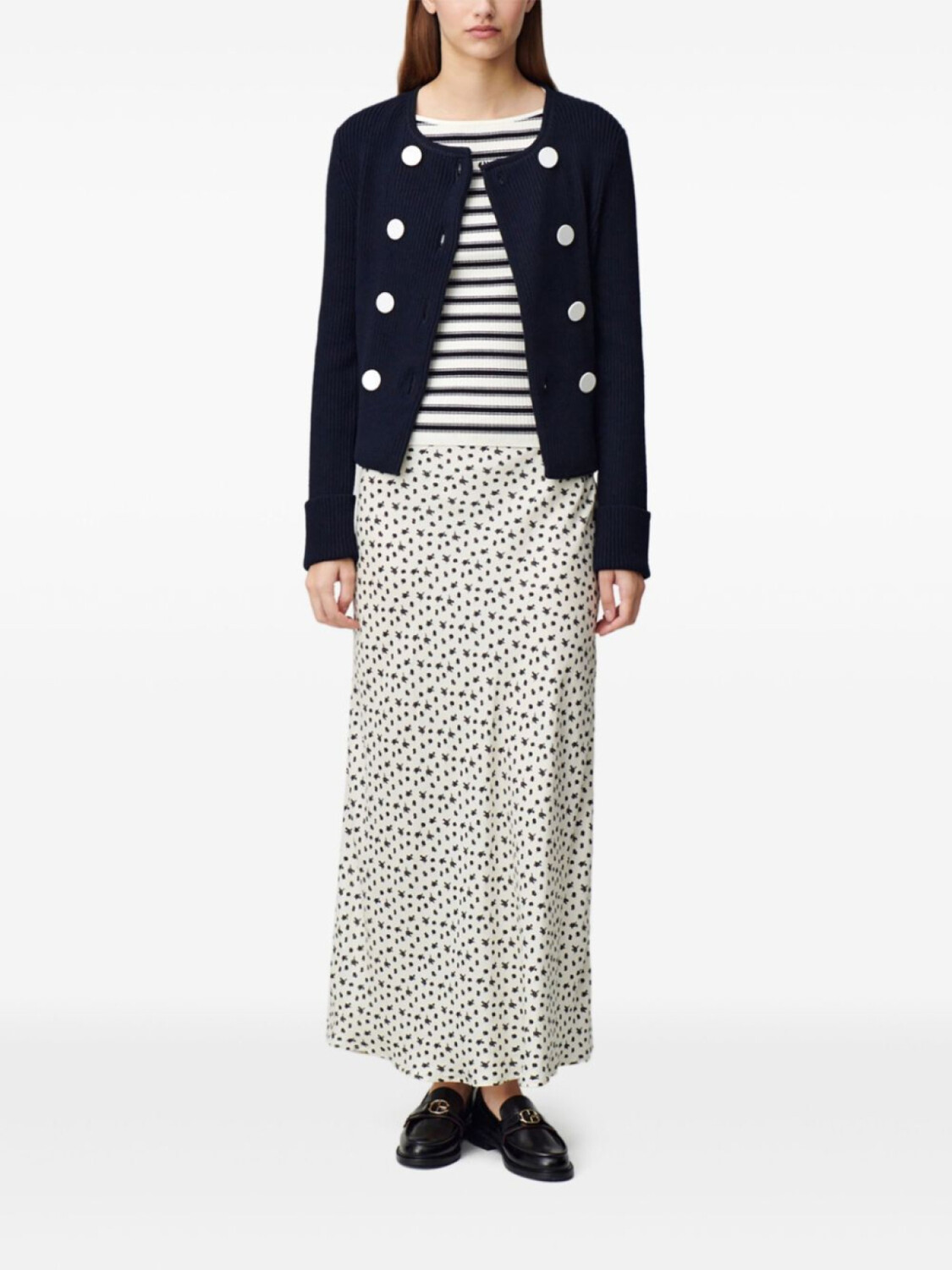 

Claudie Pierlot кардиган в рубчик, синий