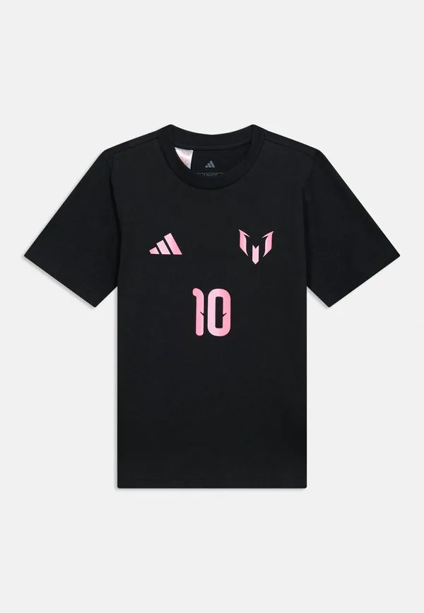 Спортивная футболка унисекс с изображением месси Adidas Performance, Black — фото 3