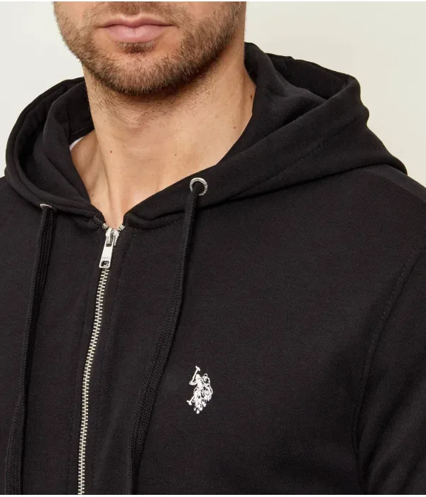 Толстовка regular fit Us Polo Assn, черный — фото 4