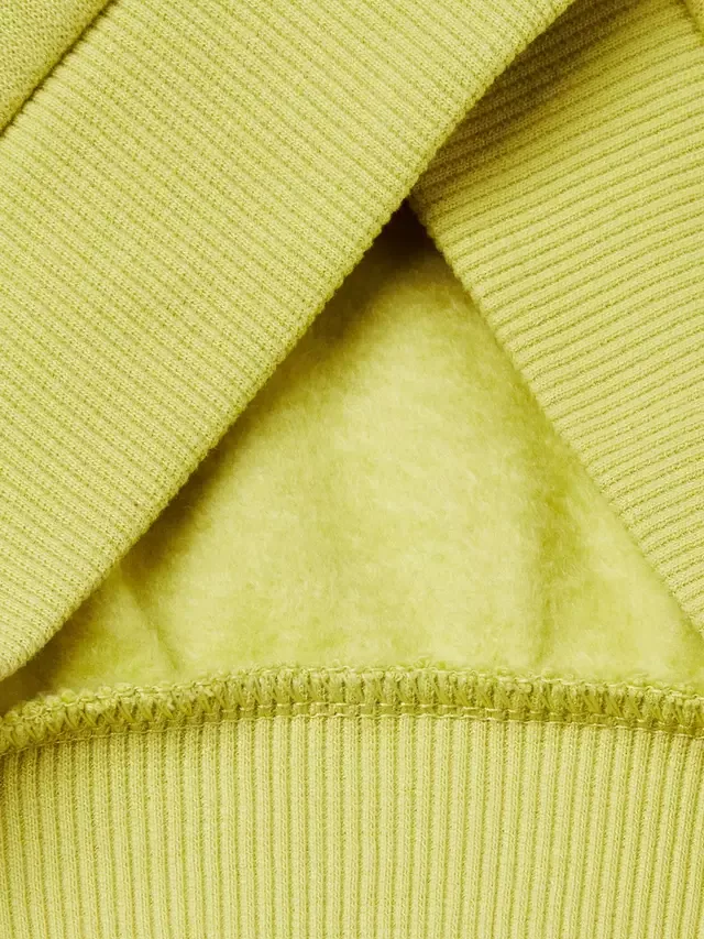 Детская толстовка на молнии из флиса с начесом, зеленая Benetton — фото 3