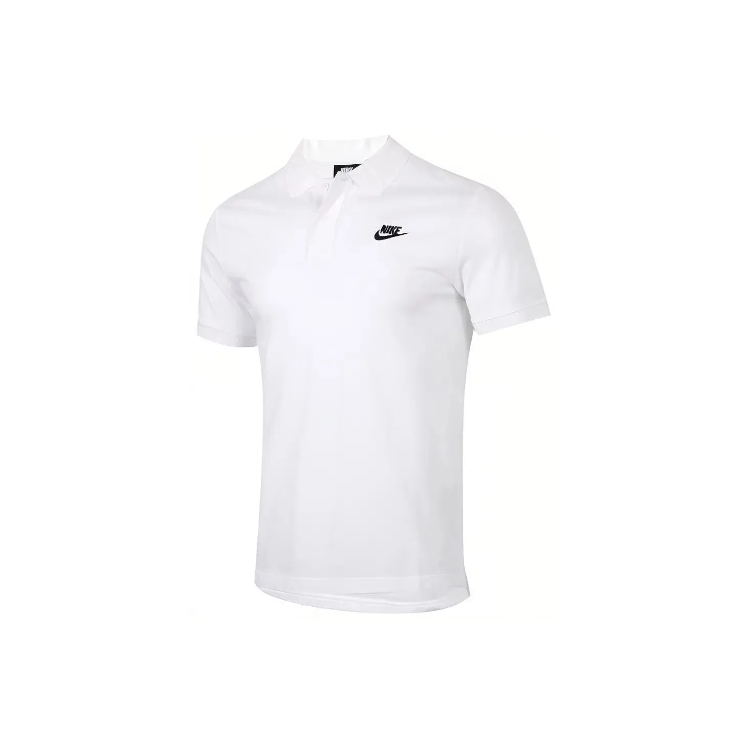 Повседневная спортивная мужская поло белого/черного цвета Nike, White/Black — фото 3