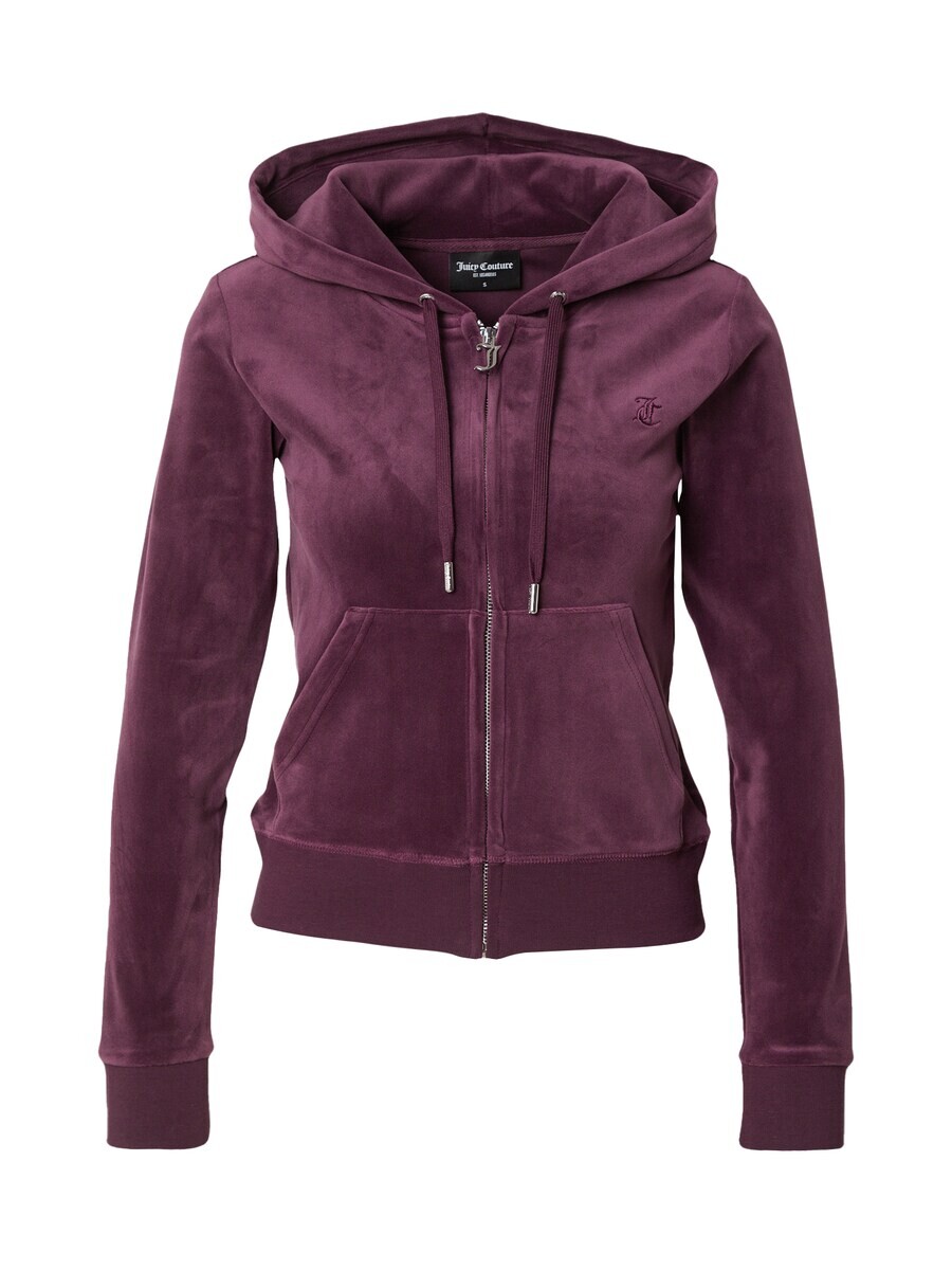 

Толстовка с капюшоном на молнии Juicy Couture Zip-Up Hoodie, темно-красный