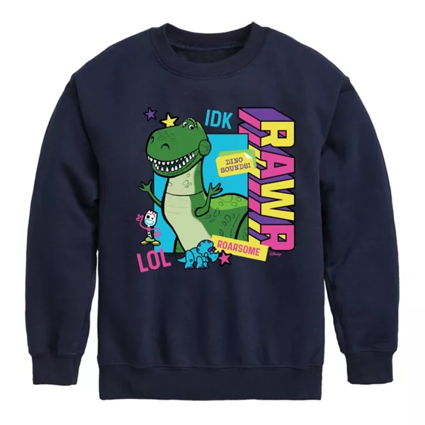 

Толстовка из флиса Rawr для мальчиков 8-20 лет с историей игрушек Рекс Disney / Pixar, синий