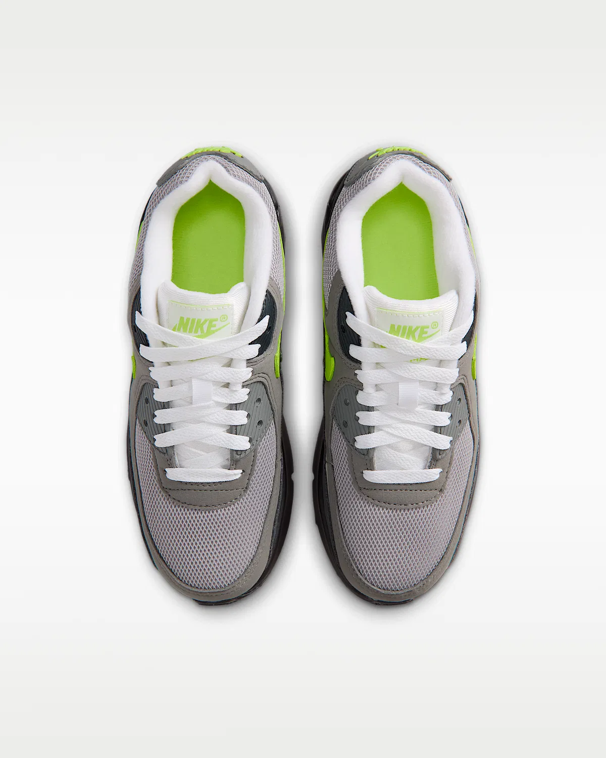 Кроссовки Nike Air Max 90 для детей, Black/Anthracite/Light Charcoal/Neon Yellow — фото 4