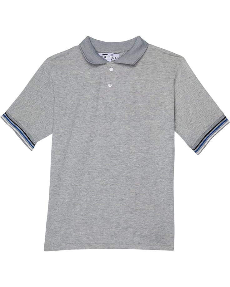 

Поло Vintage Havana Short Sleeve with Stripe Detail Polo, цвет Classic Grey