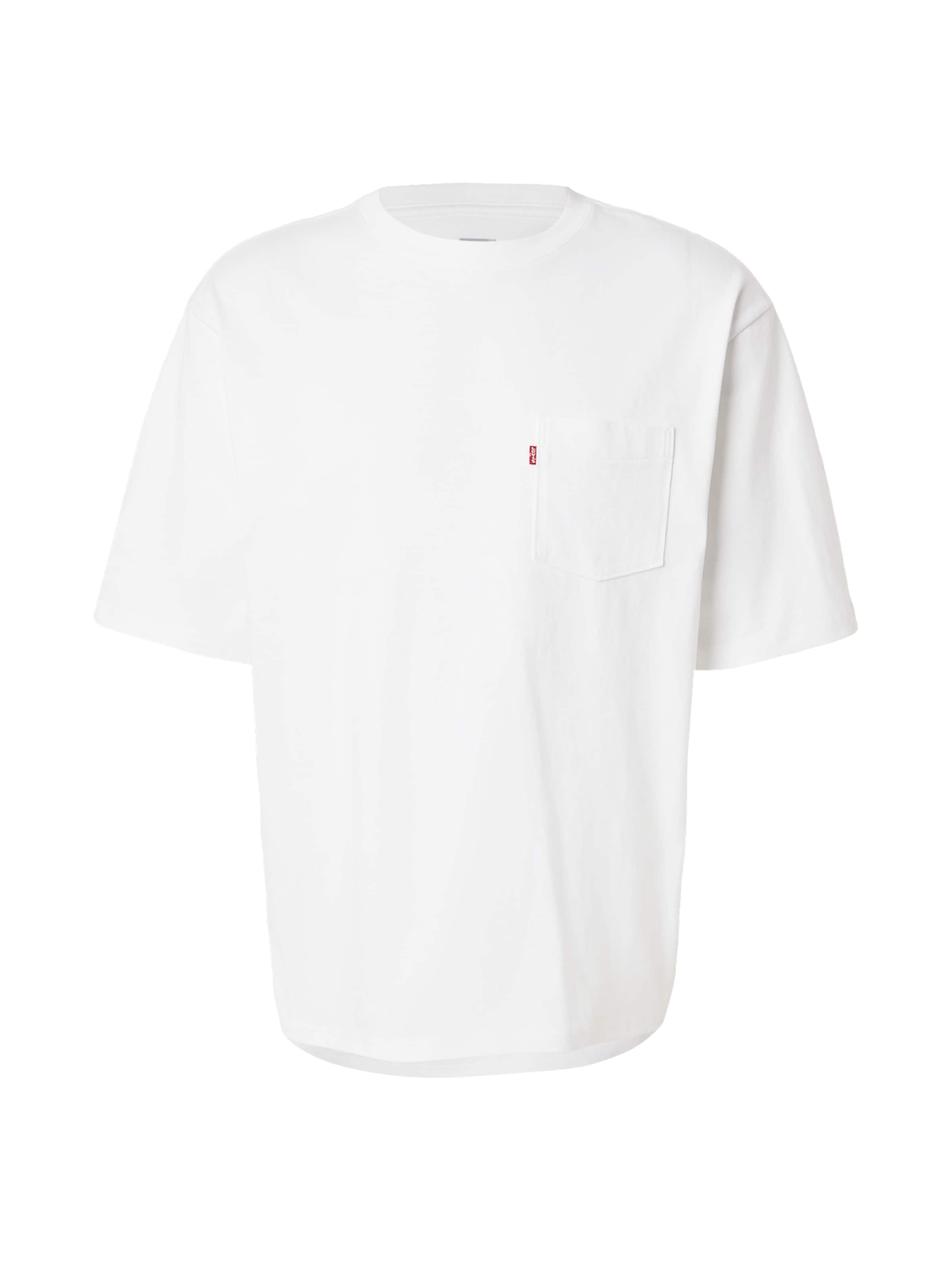 

LEVI'S Футболка 'Half-Sleeve Pocket Tee' в белом цвете