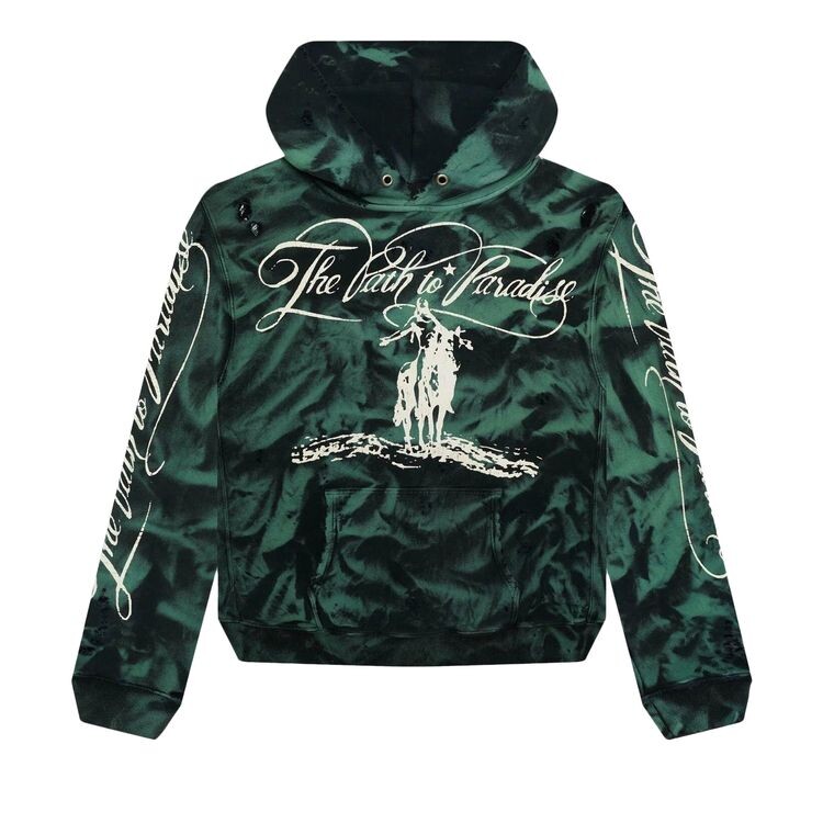 

Худи Hellstar Marble Paradise Hoodie Green/Black, зеленый