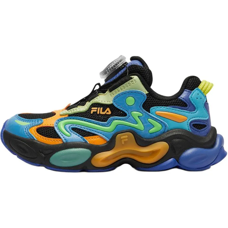 Беговые кроссовки для дошкольников FILA KIDS, Black/Mabry Blue/Orange/Green