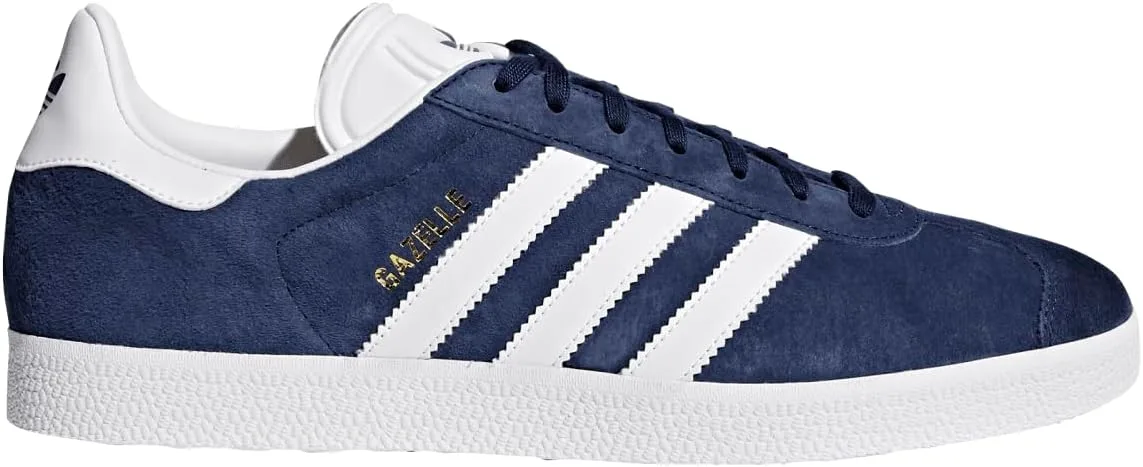 Мужские кроссовки Adidas Gazelle, белый/синий/золотой — фото 2