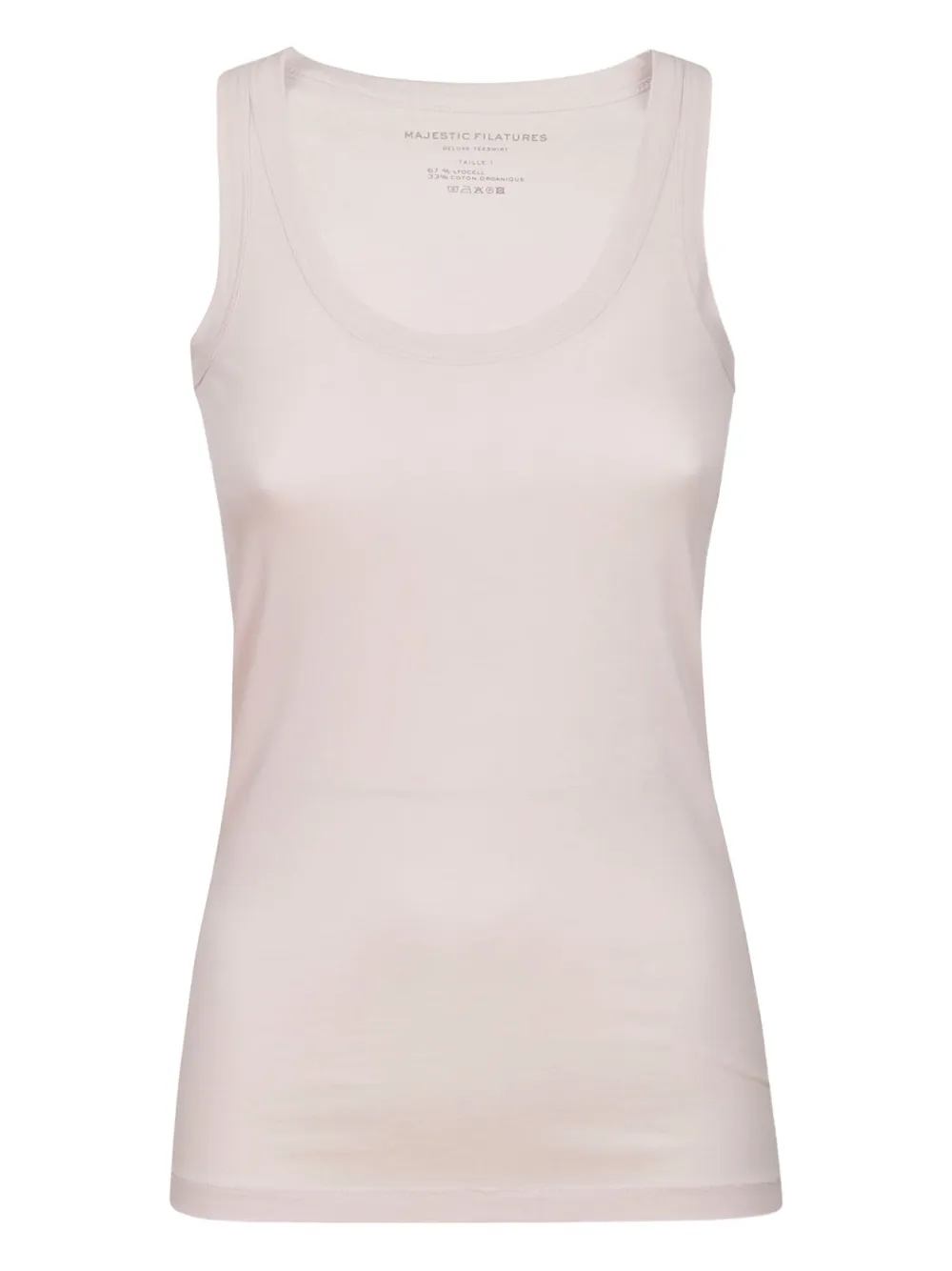 

Топ с U-образным вырезом Majestic Filatures, белый