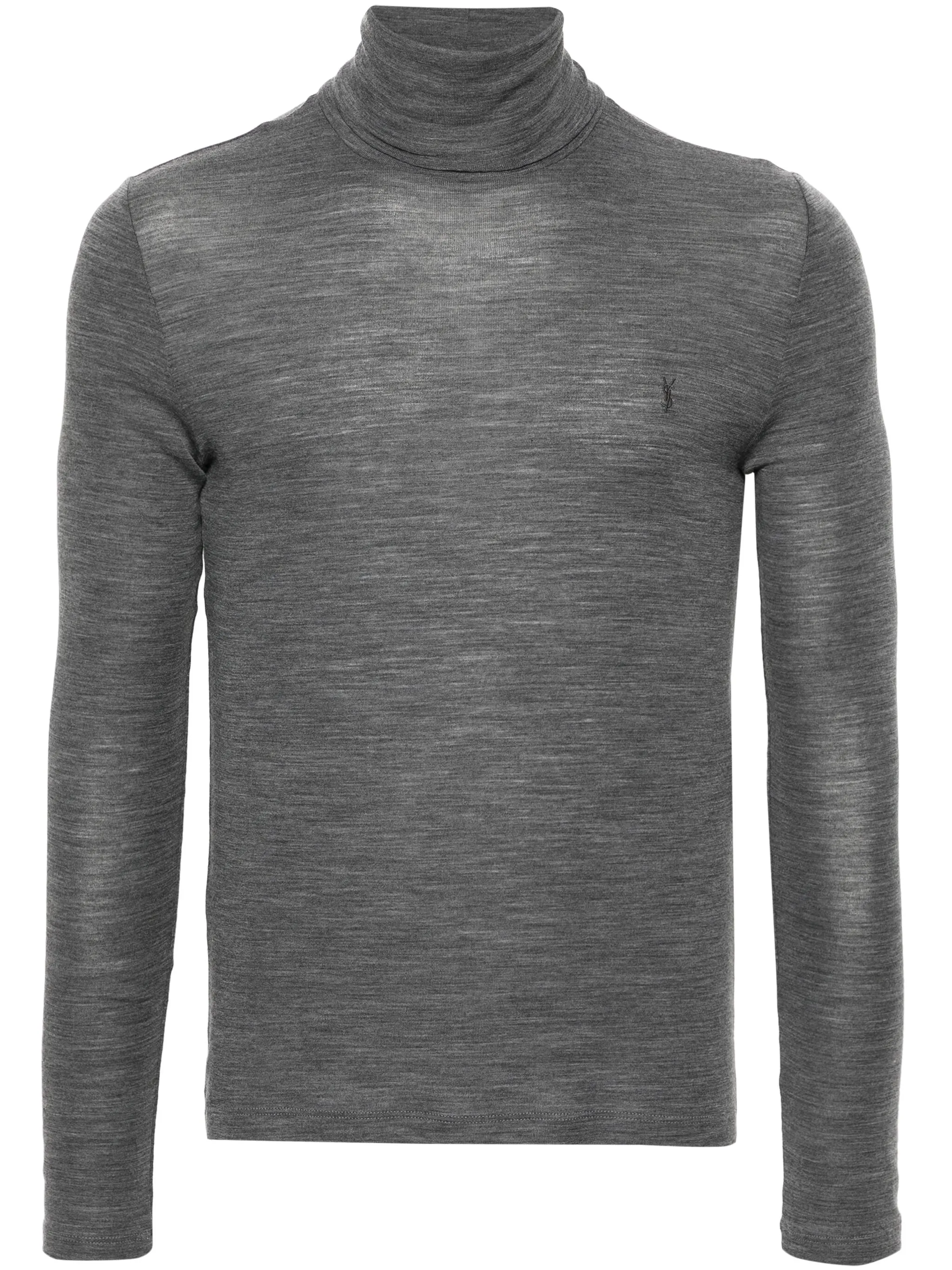 

Свитер Cassandre с высоким воротником Saint Laurent, серый