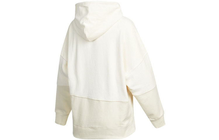 Толстовка (WMNS) Vans corduroy Solid Color Splicing Hoodie Creamy White VN0A5F6F3KS, кремовый — фото 2