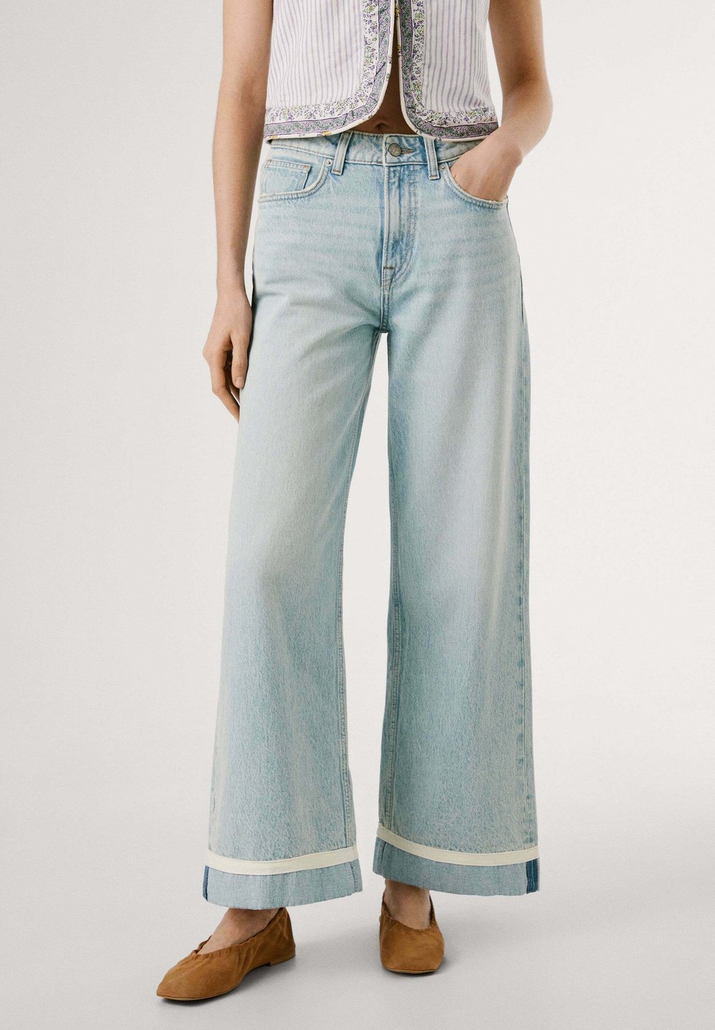 

Расклешенные джинсы WIDE LEG TURN-UP Pepe Jeans, цвет Oz Blue Rigid Denim