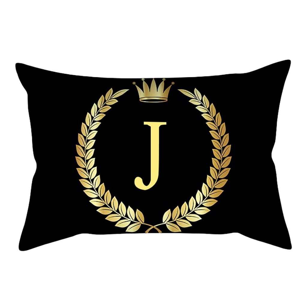 

30x50 см Алфавит Корона Подушка Чехол Диван-Кровать Автомобили Украшение-J Stuttg