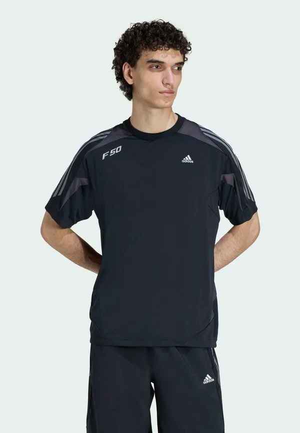 Футболка f50 с коротким рукавом и принтом Adidas Originals, Black