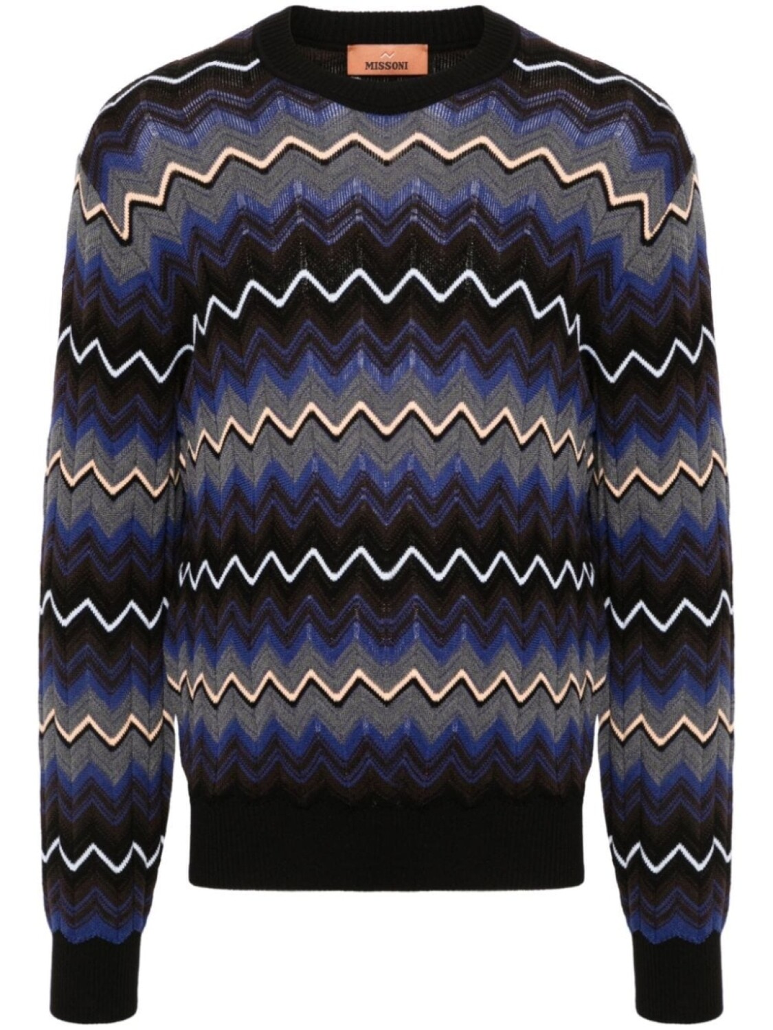 

Missoni свитер с узором зигзаг, черный
