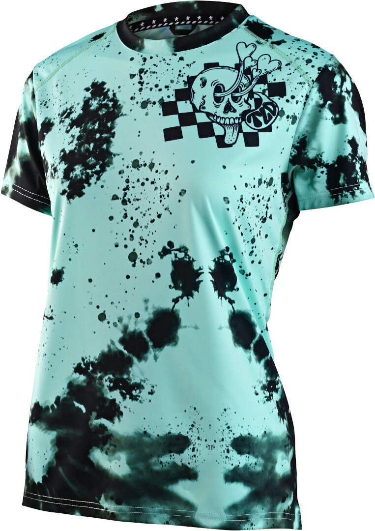 

Женская велосипедная майка с коротким рукавом от Troy Lee Designs lilium micayla gatto, Turquoise