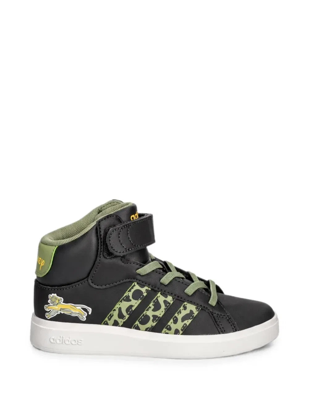 Кеды с анималистичным принтом Adidas Kids, черный — фото 2