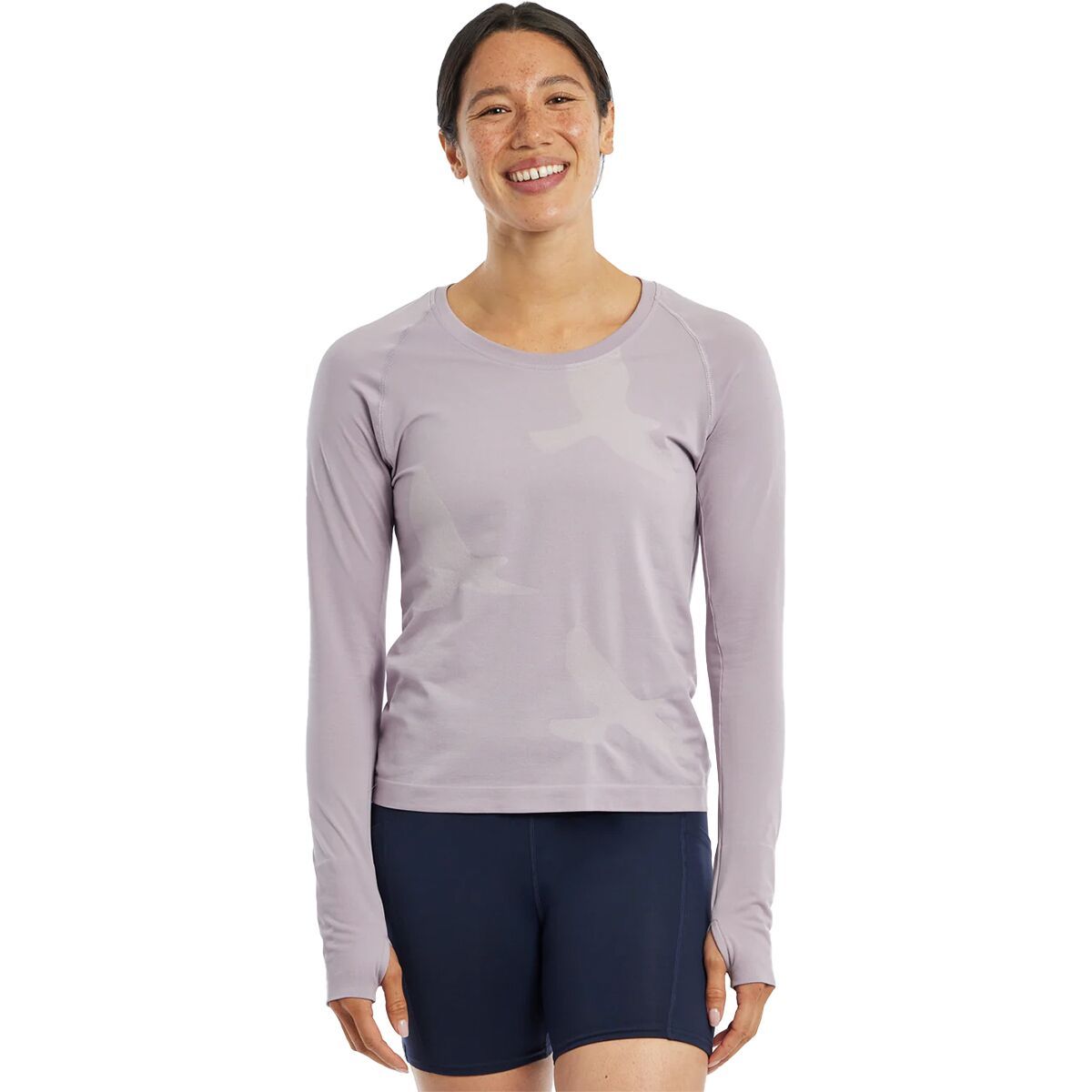 

Длинный топ с рукавами Altitude Oiselle, лавандовый