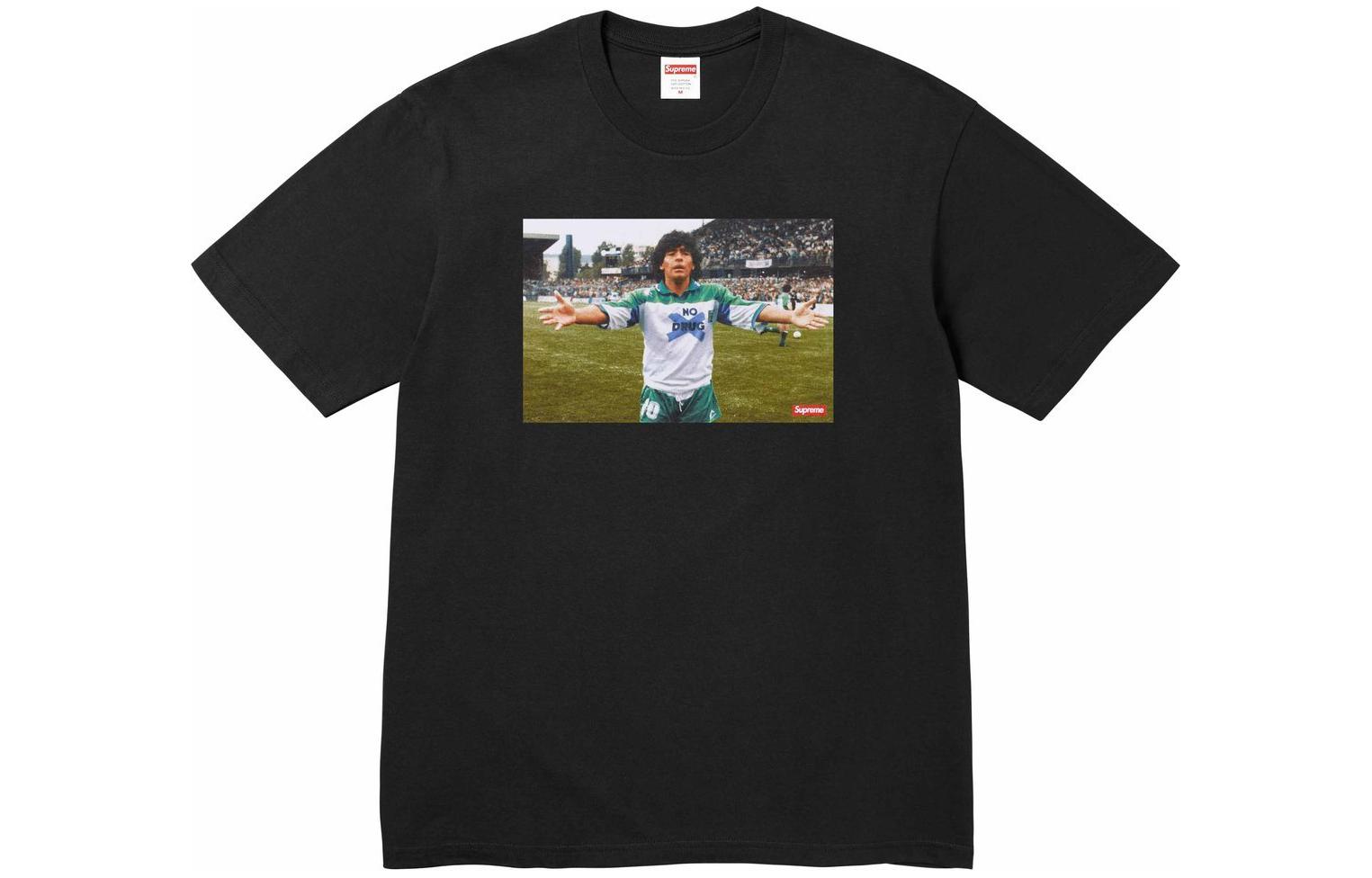 

Футболка Maradona SS24 Supreme, черный/черный