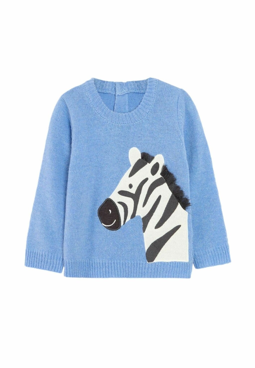 

Вязаный свитер ZEBRA, REGULAR FIT JoJo Maman Bébé, синий
